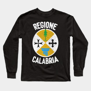 Regione Calabria // Retro Italiano Design Long Sleeve T-Shirt